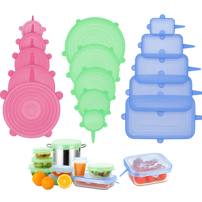 OSYIF Home Set of 6 Reusable Silicone Stretch Lids